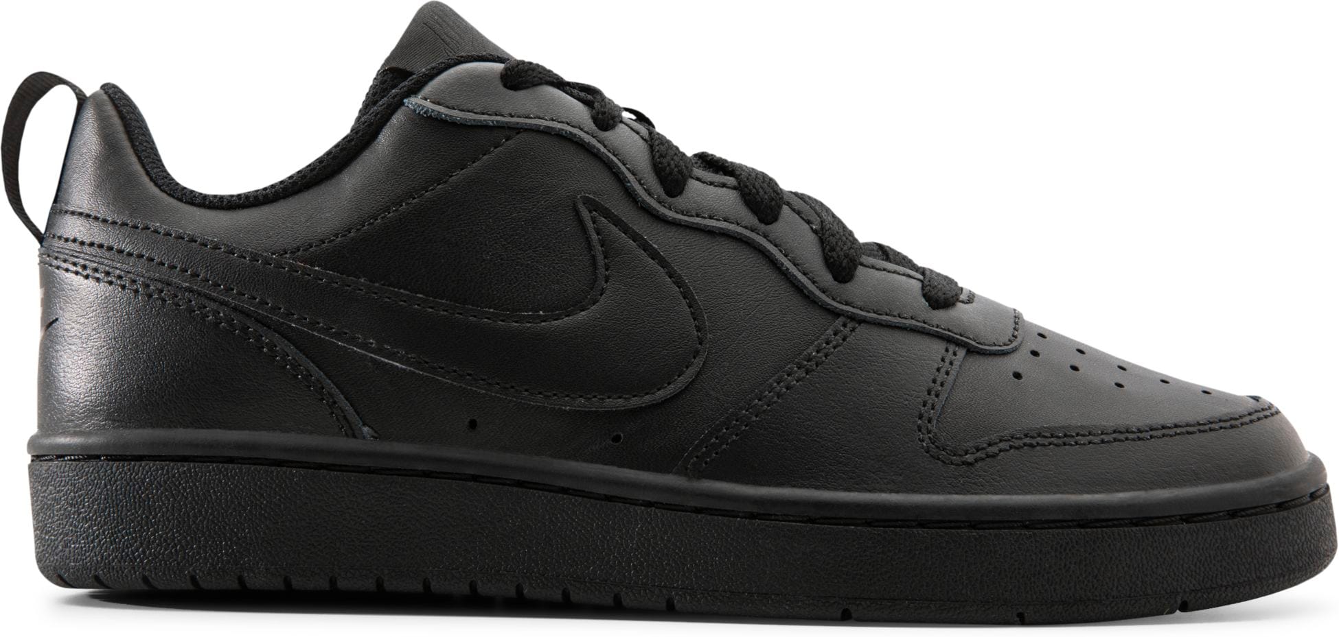 Latest 2021 Nike Court Borough Low 2 GS Black White CT3964-101